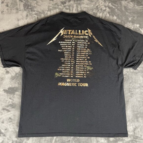 Vintage Anvil Metallica Band T Shirt Men’s Size 2XL Skull Death Magnetic Album - Picture 2 of 8